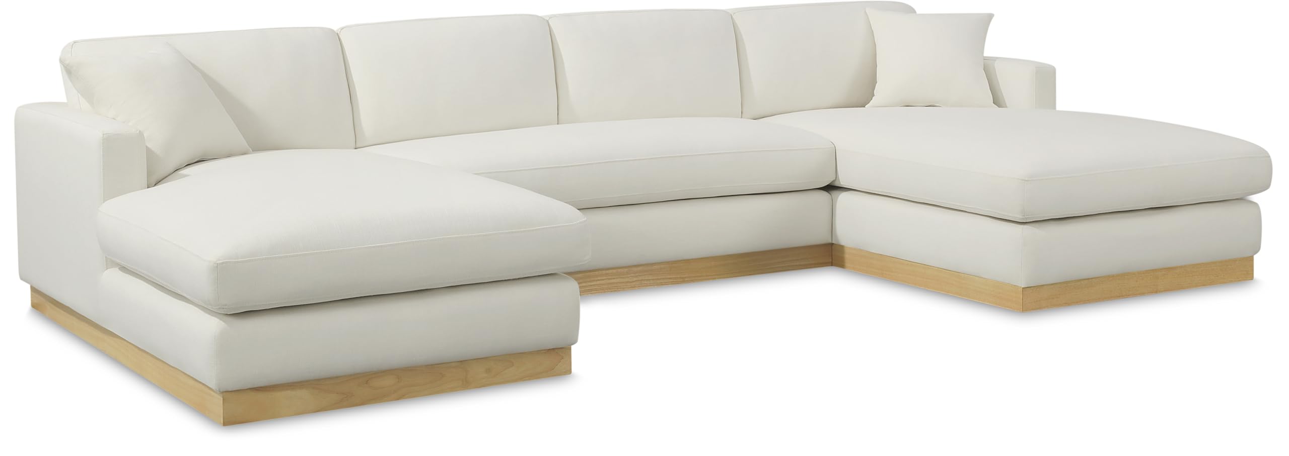 Amazon.com: Meridian Furniture 687Cream-Sectional Johanna
